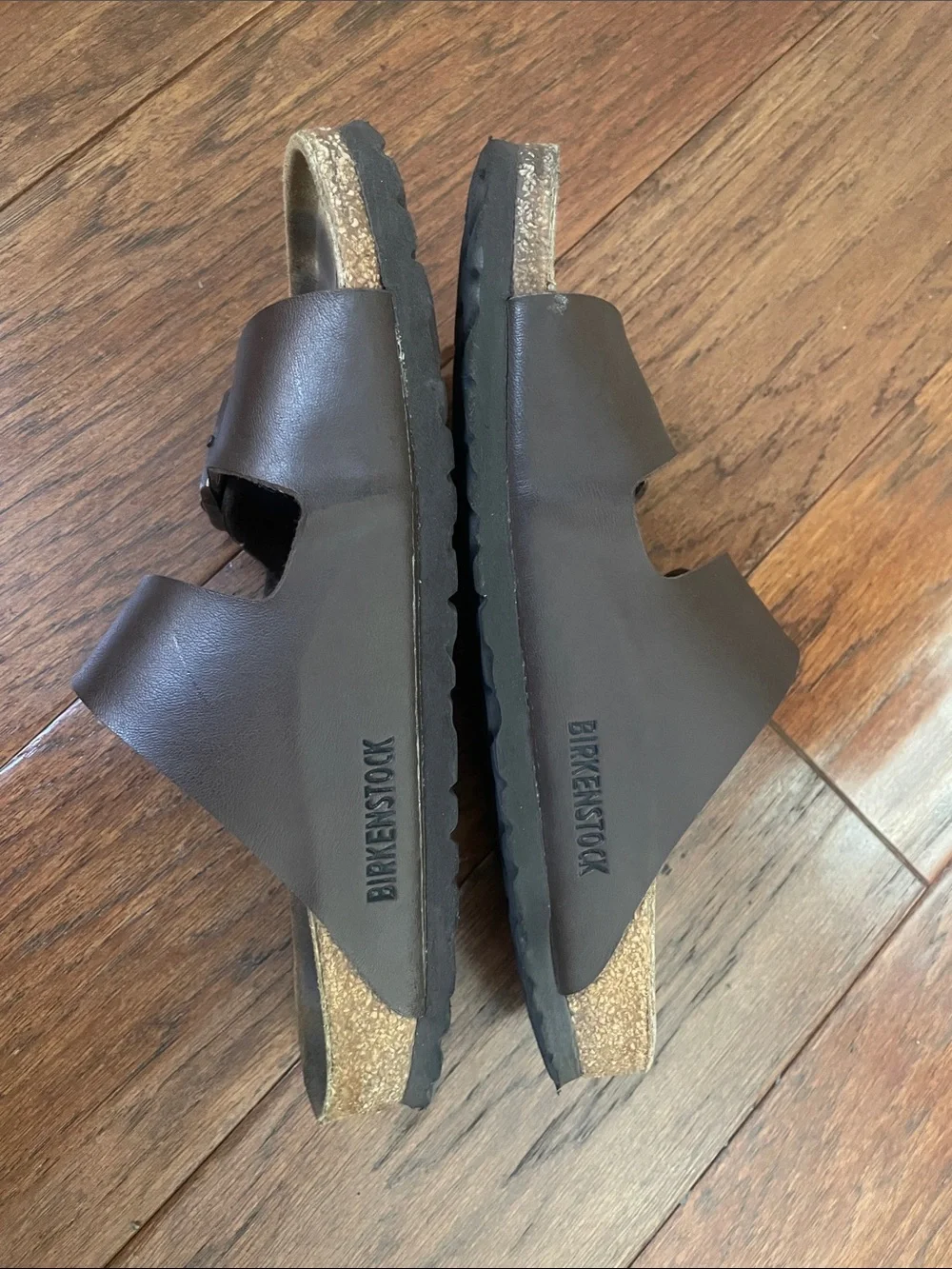 Women’s Birkenstock-   Dark Brown Two-Buckle Sandals